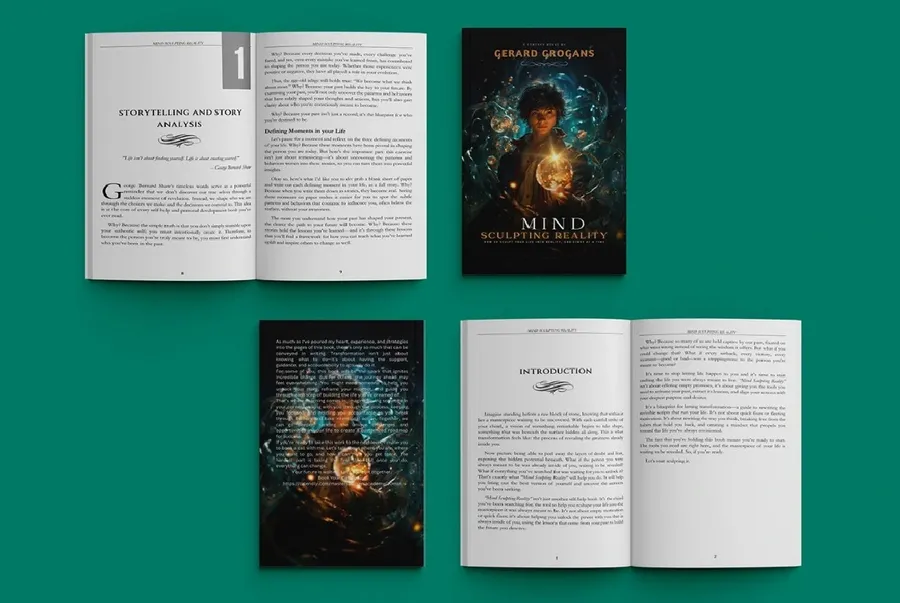 Mind Sculpting Reality book formatting layout sample