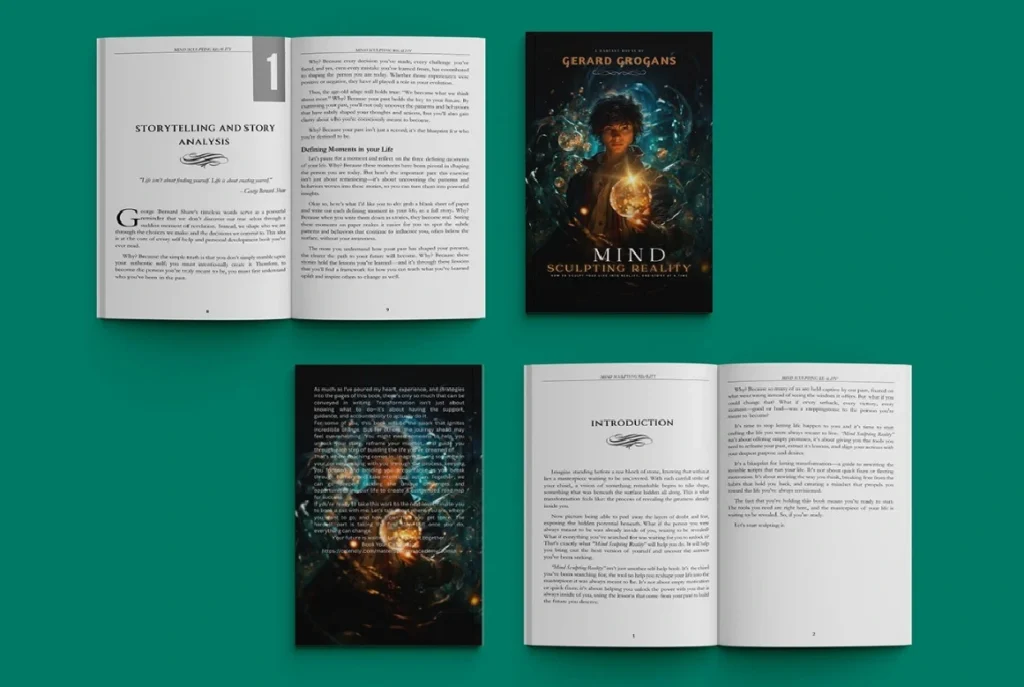 A clean, professionally laid out book interior demonstrating expert book formatting for print and digital platforms.and portfolio